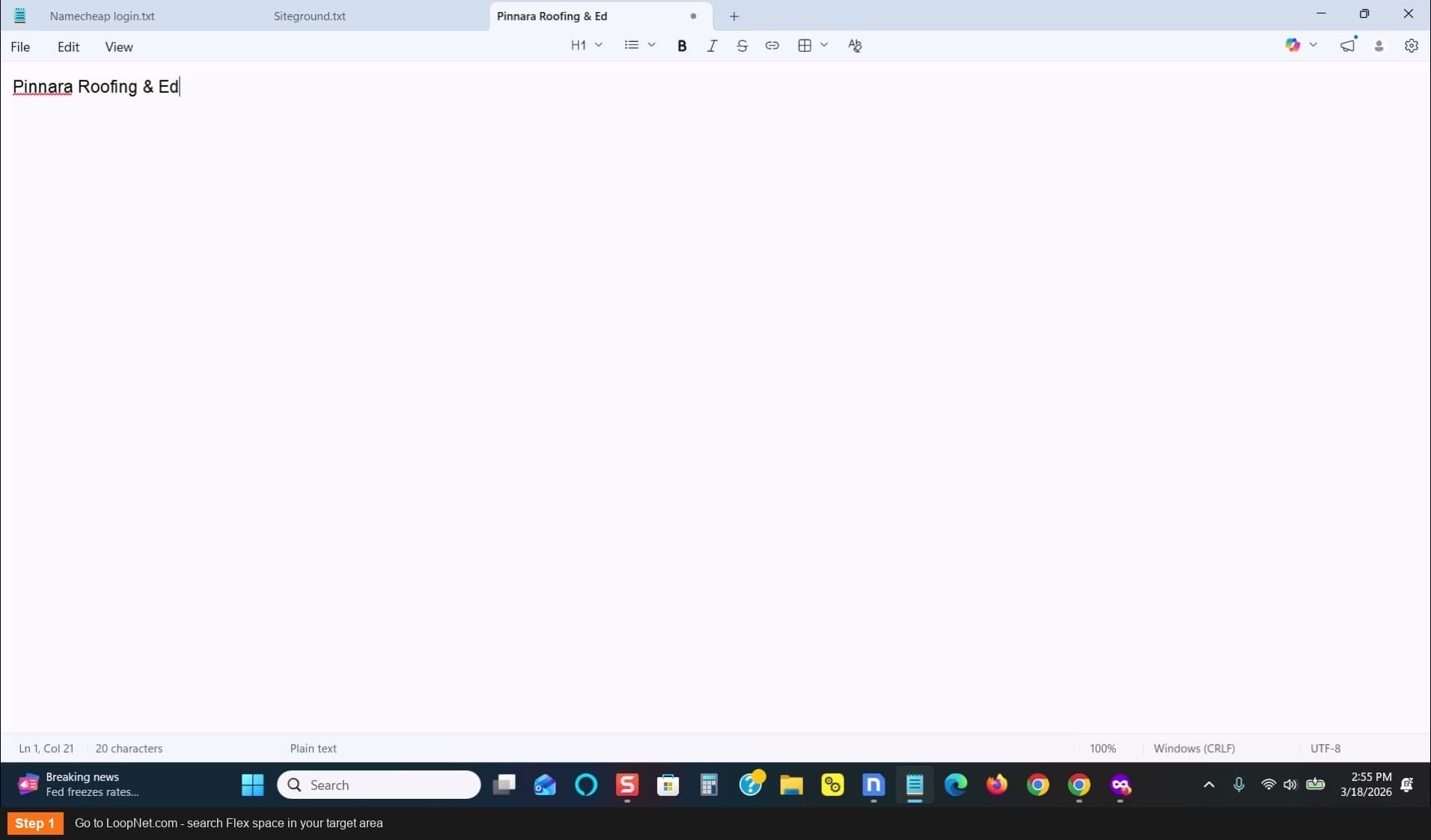 Go to LoopNet.com - search Flex space in your target area