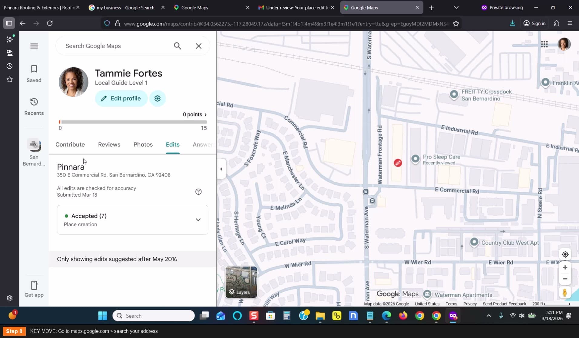 KEY MOVE: Go to maps.google.com > search your address