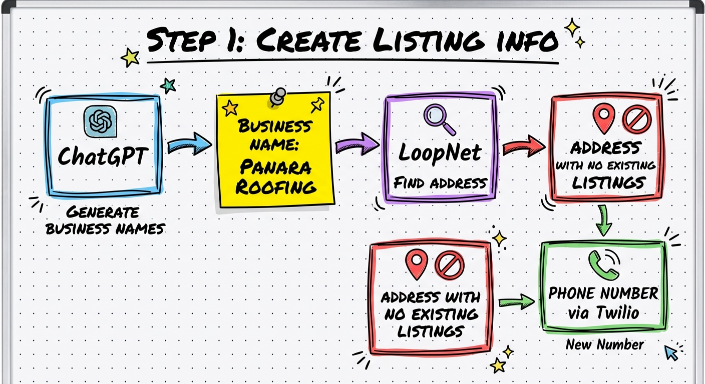Create Listing Info